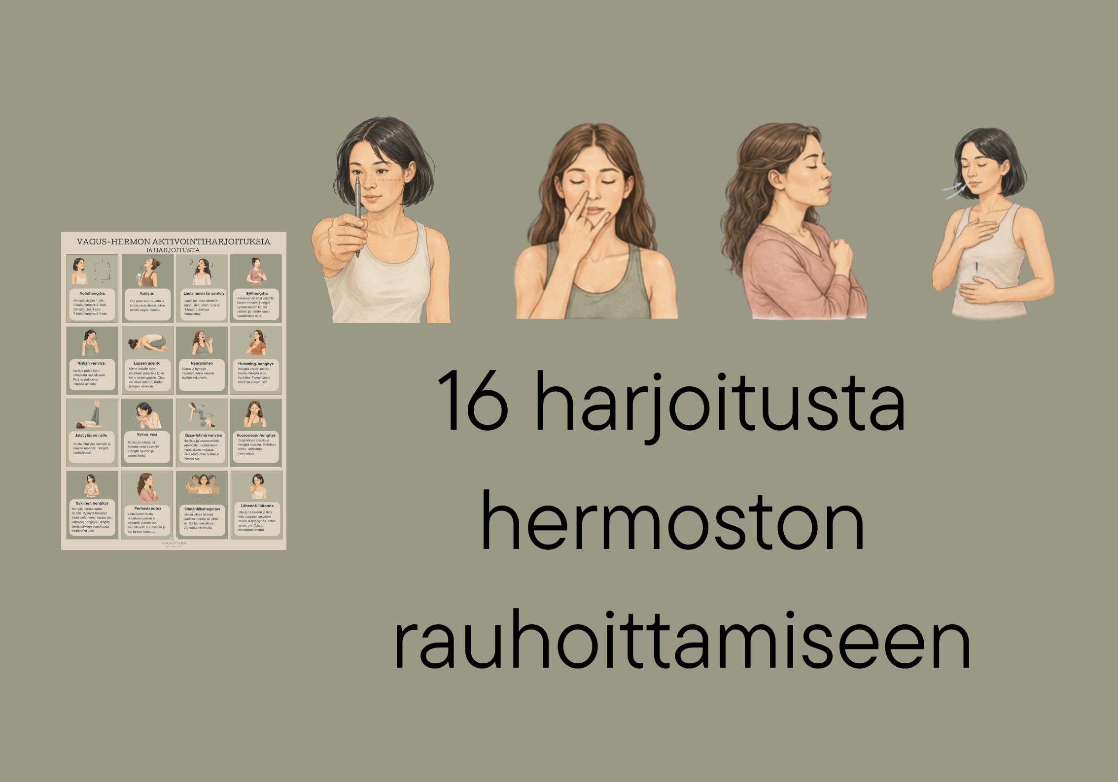 16 harjoitusta hermoston rauhoittamiseen